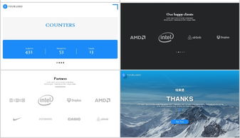純藍(lán)仿網(wǎng)頁(yè)大氣簡(jiǎn)約公司介紹PPT模板